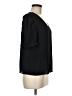 Worthington 100% Polyester Black Short Sleeve Blouse Size M - photo 4