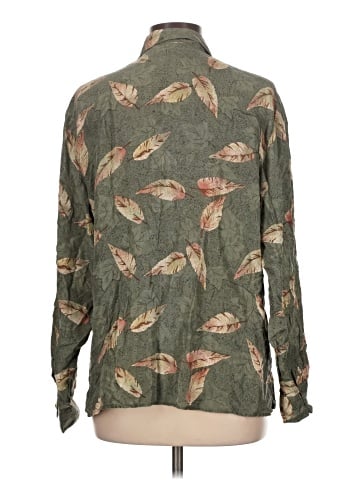 DressBarn Long Sleeve Silk Top (view 2)