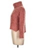 Poof! Tweed Pink Turtleneck Sweater Size L - photo 5