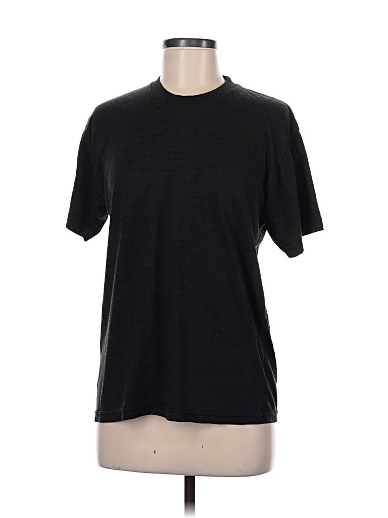 Pre-owned American Apparel Short Sleeve T-shirt In Black