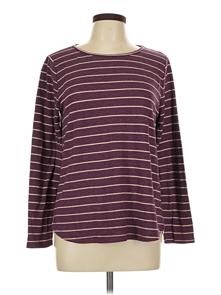 Pre-owned Pink Clover Long Sleeve T-shirt In Burgundy