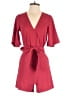 H&M Solid Red Romper Size 2 - photo 1