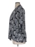 Liz McCoy Silver 3/4 Sleeve Blouse Size XL - photo 5