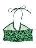 Unbranded Animal Print Green Swimsuit Top Size M - photo 2