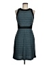 Phoebe Couture Tweed Teal Casual Dress Size 6 - photo 1