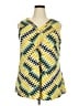 Cocomo Yellow Sleeveless Blouse Size 2X - photo 1
