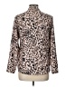 Unbranded 100% Polyester Animal Print Tan Long Sleeve Blouse Size L - photo 2