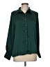 Shein 100% Polyester Solid Green Long Sleeve Blouse Size 8 - 10 - photo 1