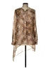 Chico's Paisley Tan Long Sleeve Blouse Size L - photo 1
