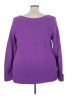Lane Bryant 100% Cotton Purple Pullover Sweater Size 22 - photo 2