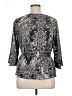 Jennifer Lopez Silver 3/4 Sleeve Blouse Size XL - photo 2