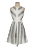 Adelyn Rae 100% Polyester Argyle Silver Cocktail Dress Size XS - photo 1