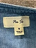 Per Se 100% Cotton Blue Long Sleeve Blouse Size M - photo 7