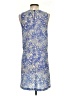 wren 100% Polyester Print Blue Casual Dress Size S - photo 2