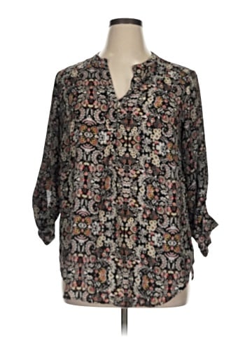 Premise Studio 3/4 Sleeve Blouse (view 1)