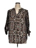 Premise Studio 100% Polyester Gray 3/4 Sleeve Blouse Size 0X - photo 1