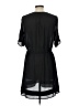 H&M 100% Polyester Solid Black Casual Dress Size 10 - photo 2