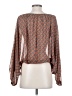 Umgee Orange Long Sleeve Blouse Size S - photo 2