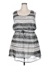 Speed Control Chevron-herringbone Gray Casual Dress Size 2X - photo 1