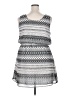 Speed Control Chevron-herringbone Gray Casual Dress Size 2X - photo 2