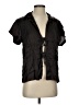 Vitamin A Black Short Sleeve Blouse Size S - photo 1