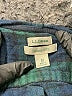 L.L.Bean 100% Cotton Plaid Green Cardigan Size M - photo 6