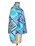 Coldwater Creek 100% Cotton Print Blue Jacket Size M - photo 4