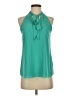 Naked Zebra 100% Polyester Teal Sleeveless Blouse Size S - photo 1