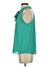 Naked Zebra 100% Polyester Teal Sleeveless Blouse Size S - photo 5
