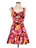 Fore 100% Rayon Tropical Pink Cocktail Dress Size L - photo 1