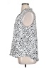 Ann Taylor 100% Polyester Animal Print White Sleeveless Blouse Size XL - photo 5