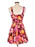 Fore 100% Rayon Tropical Pink Cocktail Dress Size L - photo 2