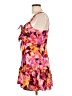 Fore 100% Rayon Tropical Pink Cocktail Dress Size L - photo 5