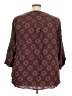 Torrid Burgundy 3/4 Sleeve Blouse Size 4X Plus (4) - photo 2