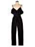 Main Strip Solid Black Jumpsuit Size L - photo 1