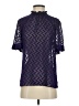 Feathers Purple Short Sleeve Blouse Size 4 - photo 1