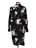 Joe Fresh 100% Polyester Floral Black Casual Dress Size L - photo 2
