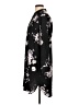 Joe Fresh 100% Polyester Floral Black Casual Dress Size L - photo 5