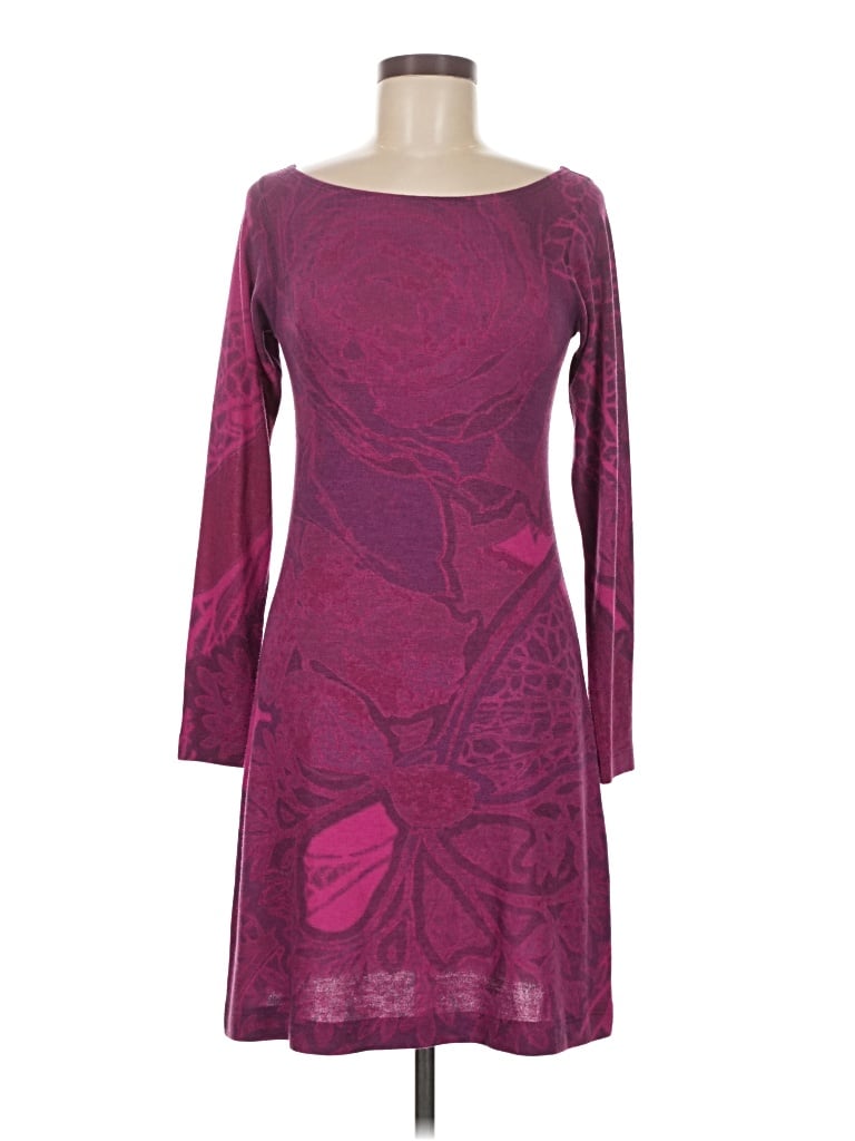 Pre-owned Nally & Millie Cocktail Dress In Burgundy