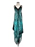 MICHAEL Michael Kors 100% Polyester Paisley Teal Cocktail Dress Size Sm - Med - photo 1