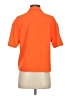 Express 100% Recycled Polyester Orange Short Sleeve Blouse Size XS - photo 2
