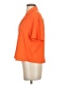 Express 100% Recycled Polyester Orange Short Sleeve Blouse Size XS - photo 5