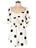 Free the Roses 100% Polyester Polka Dots White Romper Size L - photo 1