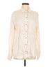 Sanctuary 100% Rayon Ivory Long Sleeve Button-Down Shirt Size M - photo 1