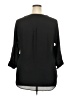 Torrid 100% Polyester Black 3/4 Sleeve Blouse Size 2X Plus (2) - photo 2