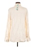 Sanctuary 100% Rayon Ivory Long Sleeve Button-Down Shirt Size M - photo 2