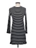 Unbranded Stripes Gray Casual Dress Size XXS - photo 1