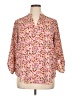 Lush 100% Polyester Floral Pink 3/4 Sleeve Blouse Size XL - photo 1