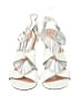 Robert Clergerie Metallic White Sandals Size EU 39 - photo 2