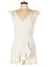 Amanda Uprichard 100% Polyester Solid Ivory Romper Size L - photo 1
